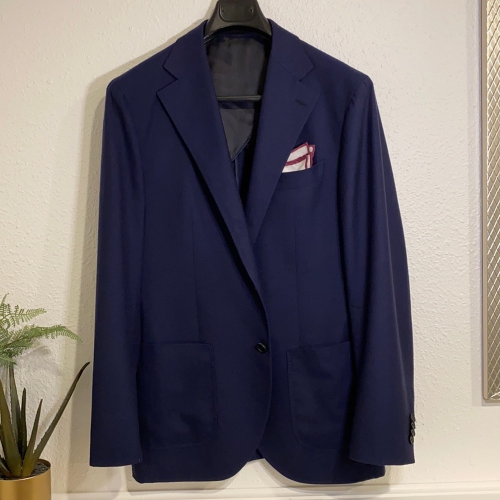 Spier and MACKAY navy Neapolitan sport coat 42r